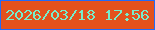 文字の大きさ：5、枠の色：206bf9、背景の色：e3511d、文字の色：76eecc 無料ブログパーツのブログ時計