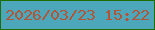 文字の大きさ：3、枠の色：206e02、背景の色：4da7bb、文字の色：b25436 無料ブログパーツのブログ時計