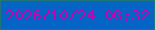文字の大きさ：3、枠の色：207575、背景の色：0465c7、文字の色：c203ae 無料ブログパーツのブログ時計