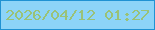 文字の大きさ：4、枠の色：2092d3、背景の色：8dd4f8、文字の色：9ac277 無料ブログパーツのブログ時計