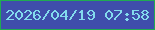 文字の大きさ：4、枠の色：20ab52、背景の色：3f4eab、文字の色：83dbed 無料ブログパーツのブログ時計