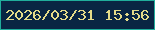 文字の大きさ：1、枠の色：20ad9b、背景の色：092543、文字の色：e5db89 無料ブログパーツのブログ時計
