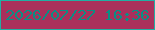文字の大きさ：2、枠の色：20afa3、背景の色：aa305b、文字の色：0a8f84 無料ブログパーツのブログ時計