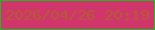文字の大きさ：1、枠の色：20bb20、背景の色：d0356b、文字の色：b35c34 無料ブログパーツのブログ時計