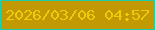 文字の大きさ：4、枠の色：20ceab、背景の色：c19902、文字の色：f0cb0c 無料ブログパーツのブログ時計