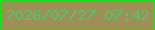 文字の大きさ：1、枠の色：20dd1e、背景の色：9d9055、文字の色：58c170 無料ブログパーツのブログ時計