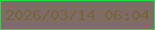 文字の大きさ：1、枠の色：20dd41、背景の色：816b67、文字の色：74673b 無料ブログパーツのブログ時計