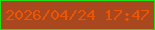 文字の大きさ：3、枠の色：20e117、背景の色：a9481f、文字の色：e95706 無料ブログパーツのブログ時計