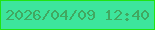 文字の大きさ：5、枠の色：20e412、背景の色：3de59c、文字の色：41a861 無料ブログパーツのブログ時計