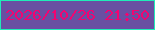 文字の大きさ：1、枠の色：20ebb8、背景の色：694fa2、文字の色：f30371 無料ブログパーツのブログ時計