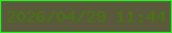 文字の大きさ：2、枠の色：20f51d、背景の色：5b593b、文字の色：457510 無料ブログパーツのブログ時計