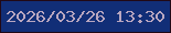 文字の大きさ：2、枠の色：210916、背景の色：112e77、文字の色：b9a7c0 無料ブログパーツのブログ時計
