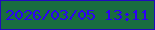 文字の大きさ：1、枠の色：210abe、背景の色：196d40、文字の色：2c00f6 無料ブログパーツのブログ時計