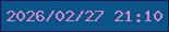 文字の大きさ：5、枠の色：211851、背景の色：0b548a、文字の色：d88ac7 無料ブログパーツのブログ時計