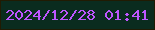 文字の大きさ：1、枠の色：211b03、背景の色：0a2c1f、文字の色：be56ff 無料ブログパーツのブログ時計