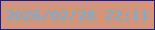 文字の大きさ：5、枠の色：211c8c、背景の色：d29579、文字の色：66b2e0 無料ブログパーツのブログ時計