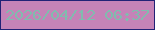 文字の大きさ：4、枠の色：212276、背景の色：c583b7、文字の色：81bbae 無料ブログパーツのブログ時計