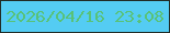 文字の大きさ：2、枠の色：212c27、背景の色：54ccf3、文字の色：58c278 無料ブログパーツのブログ時計