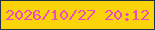文字の大きさ：1、枠の色：213148、背景の色：fad407、文字の色：ee49c0 無料ブログパーツのブログ時計