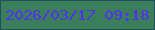 文字の大きさ：1、枠の色：214e5c、背景の色：3b7e5c、文字の色：5131f6 無料ブログパーツのブログ時計