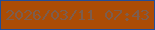 文字の大きさ：3、枠の色：214e9a、背景の色：ab4c05、文字の色：7c5d4e 無料ブログパーツのブログ時計