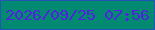 文字の大きさ：2、枠の色：2156b4、背景の色：018a71、文字の色：5220e0 無料ブログパーツのブログ時計