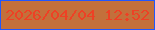 文字の大きさ：1、枠の色：2157fd、背景の色：c3703b、文字の色：ed4125 無料ブログパーツのブログ時計