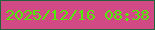 文字の大きさ：4、枠の色：216239、背景の色：d14a86、文字の色：51ea04 無料ブログパーツのブログ時計