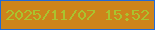 文字の大きさ：3、枠の色：216ad8、背景の色：cd841b、文字の色：aac32f 無料ブログパーツのブログ時計