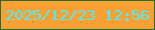 文字の大きさ：4、枠の色：216e2e、背景の色：fba033、文字の色：4eecfb 無料ブログパーツのブログ時計