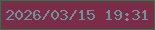 文字の大きさ：3、枠の色：217a4c、背景の色：7c2b48、文字の色：6d9599 無料ブログパーツのブログ時計