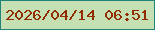 文字の大きさ：5、枠の色：21837a、背景の色：c5e1b4、文字の色：912c03 無料ブログパーツのブログ時計
