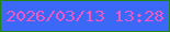 文字の大きさ：3、枠の色：218511、背景の色：3b68f6、文字の色：e75ac7 無料ブログパーツのブログ時計