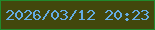文字の大きさ：1、枠の色：21892c、背景の色：42470c、文字の色：64ace2 無料ブログパーツのブログ時計