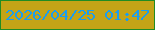 文字の大きさ：3、枠の色：218c23、背景の色：c4a417、文字の色：1b9dee 無料ブログパーツのブログ時計