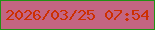 文字の大きさ：4、枠の色：219115、背景の色：c36582、文字の色：cd2f01 無料ブログパーツのブログ時計