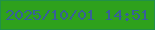 文字の大きさ：1、枠の色：219149、背景の色：2ea11c、文字の色：376098 無料ブログパーツのブログ時計