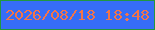 文字の大きさ：2、枠の色：21983f、背景の色：366df7、文字の色：f47448 無料ブログパーツのブログ時計