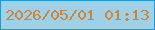 文字の大きさ：4、枠の色：2199d9、背景の色：9ed0e7、文字の色：d38232 無料ブログパーツのブログ時計