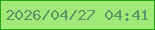 文字の大きさ：3、枠の色：21a60f、背景の色：a1ea79、文字の色：639465 無料ブログパーツのブログ時計