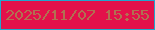 文字の大きさ：2、枠の色：21a6cd、背景の色：e3114a、文字の色：b17151 無料ブログパーツのブログ時計