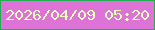 文字の大きさ：2、枠の色：21ae52、背景の色：dd73d6、文字の色：effdbf 無料ブログパーツのブログ時計