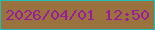 文字の大きさ：3、枠の色：21bcba、背景の色：99723e、文字の色：991c9c 無料ブログパーツのブログ時計