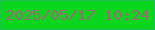 文字の大きさ：3、枠の色：21be5a、背景の色：0bd61e、文字の色：a16776 無料ブログパーツのブログ時計