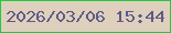 文字の大きさ：3、枠の色：21c941、背景の色：ded0bd、文字の色：5f5b86 無料ブログパーツのブログ時計