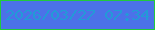 文字の大きさ：3、枠の色：21ca3c、背景の色：4b72e8、文字の色：229ad7 無料ブログパーツのブログ時計