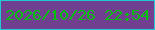 文字の大きさ：1、枠の色：21cad7、背景の色：713f90、文字の色：00c00b 無料ブログパーツのブログ時計