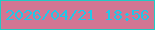 文字の大きさ：1、枠の色：21cbc5、背景の色：d27693、文字の色：1fc8e8 無料ブログパーツのブログ時計
