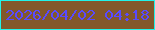 文字の大きさ：1、枠の色：21f3e9、背景の色：82582a、文字の色：594afe 無料ブログパーツのブログ時計