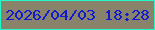 文字の大きさ：4、枠の色：21facb、背景の色：88836a、文字の色：101ace 無料ブログパーツのブログ時計